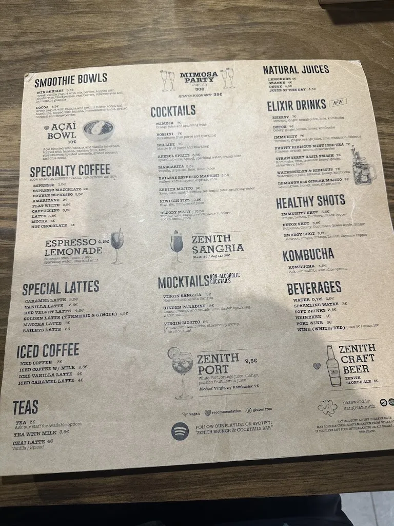 Menu_Zenith Madrid - Calle Desengaño_Arén_image_3