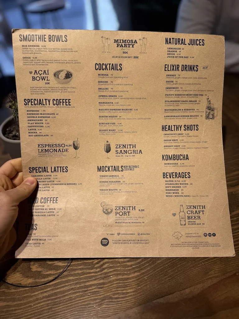 Menu_Zenith Madrid - Calle Desengaño_Arén_image_4