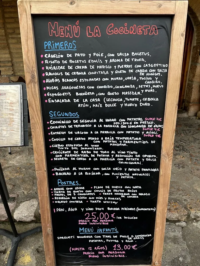 Menu_La Cocineta | Alquézar_Alquézar_image_1