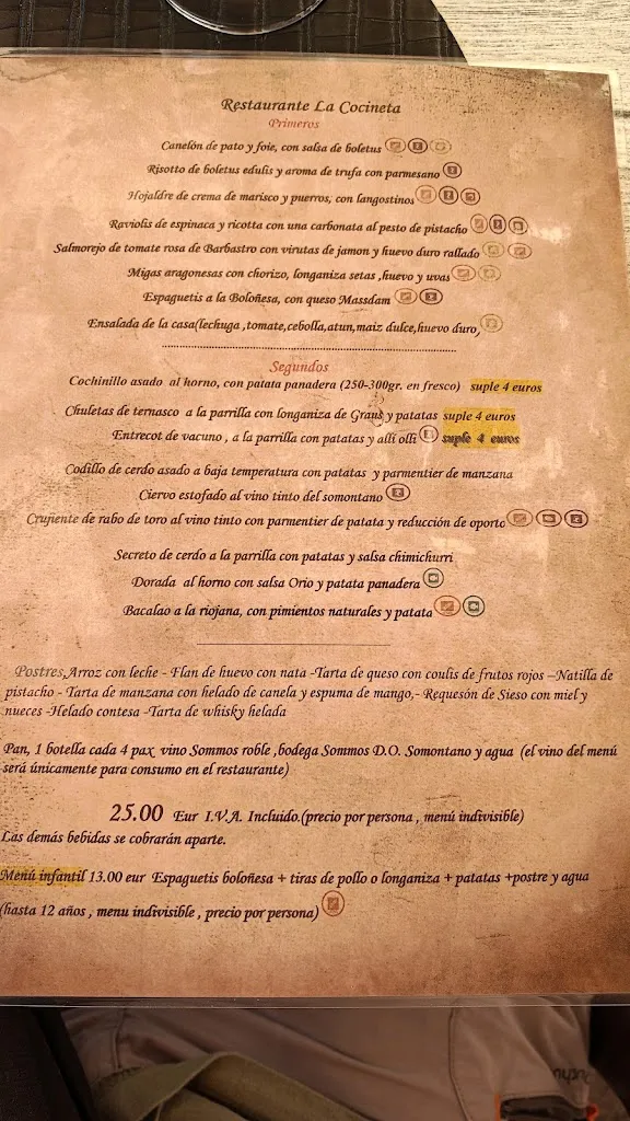 Menu_La Cocineta | Alquézar_Alquézar_image_3