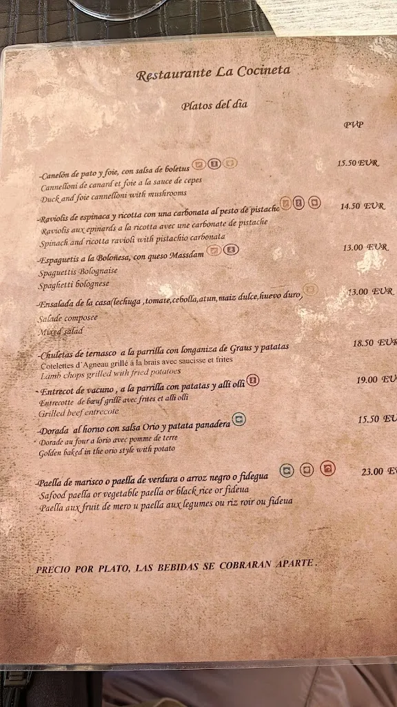 Menu_La Cocineta | Alquézar_Alquézar_image_4