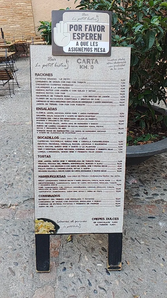 Menu_Restaurante Bar Le Petit Bistro | Alquézar_Alquézar_image_2