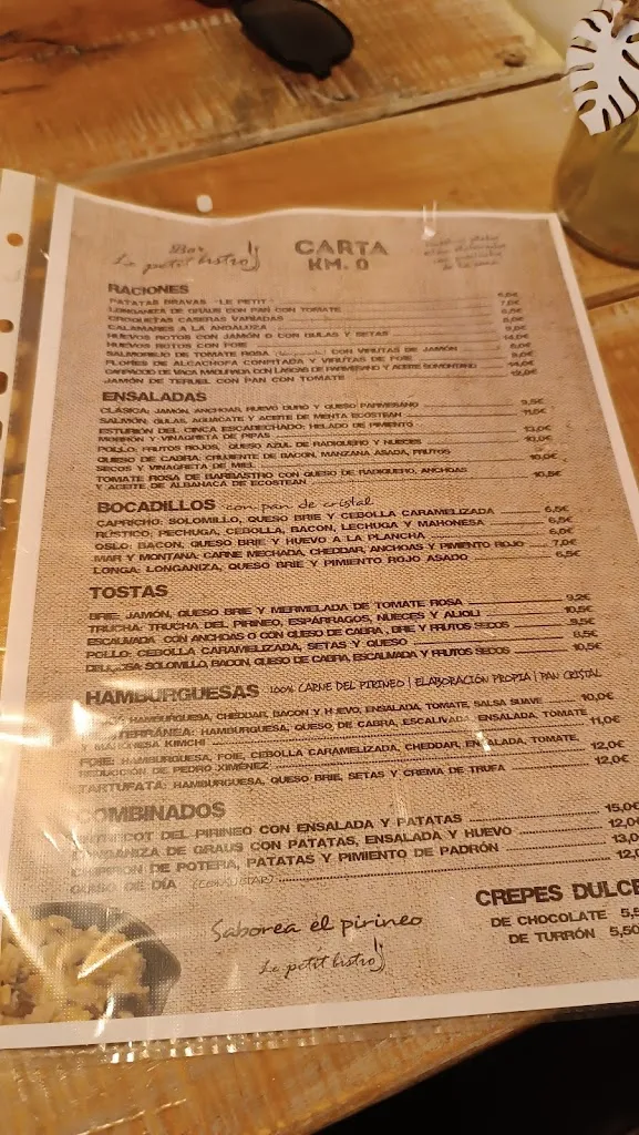 Menu_Restaurante Bar Le Petit Bistro | Alquézar_Alquézar_image_4