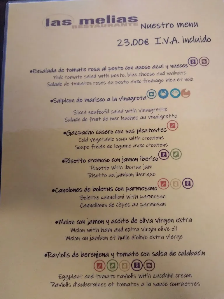 Menu_Bar-Restaurante Las Melias_Alquézar_immagine_2