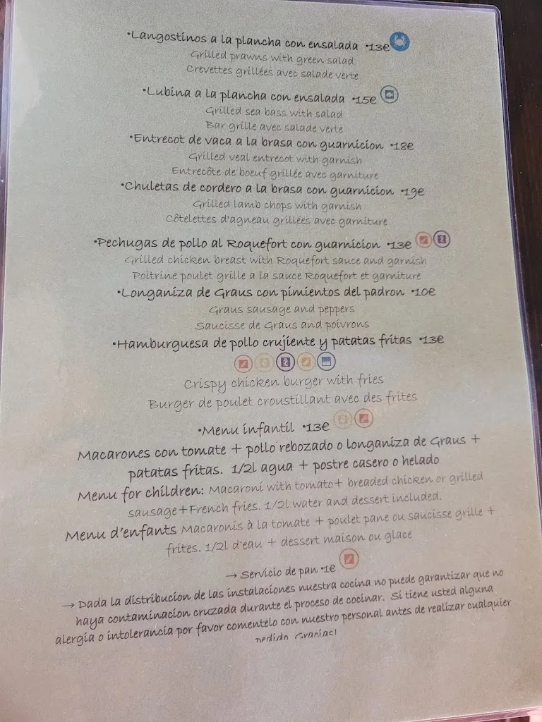Menu_Bar-Restaurante Las Melias_Alquézar_immagine_3