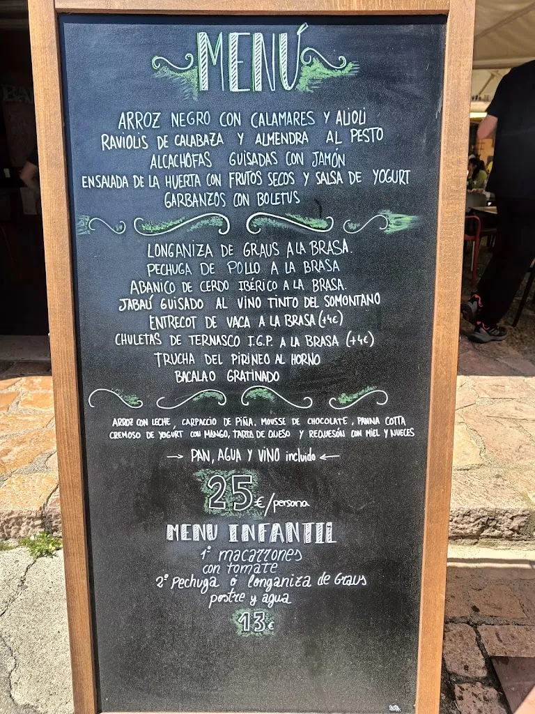 Menu_Brasería Mesón del Vero | Alquézar_Alquézar_image_1