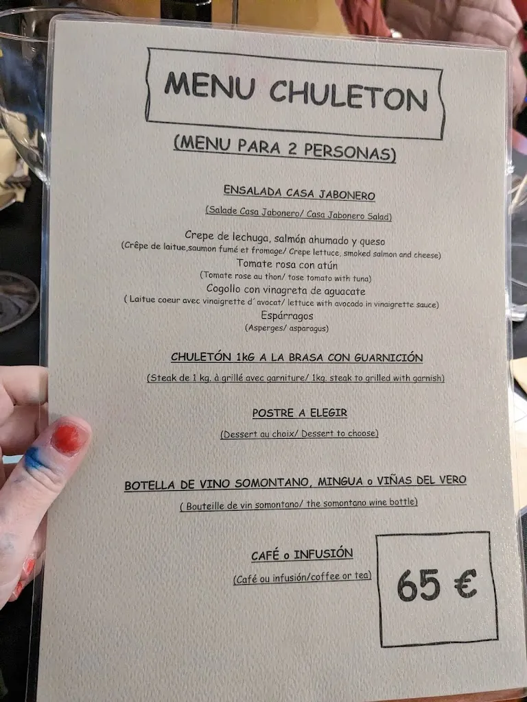 Menu_Casa Jabonero_Alquézar_image_4