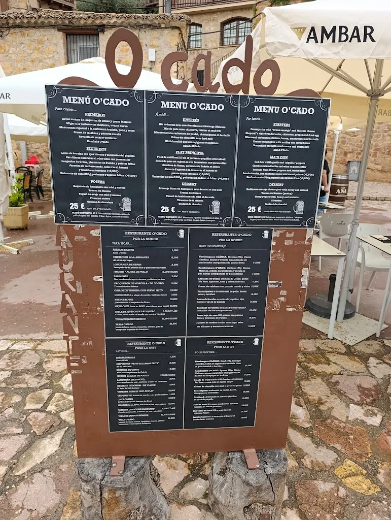 Menu_O'cado | Alquézar_Alquézar_image_4