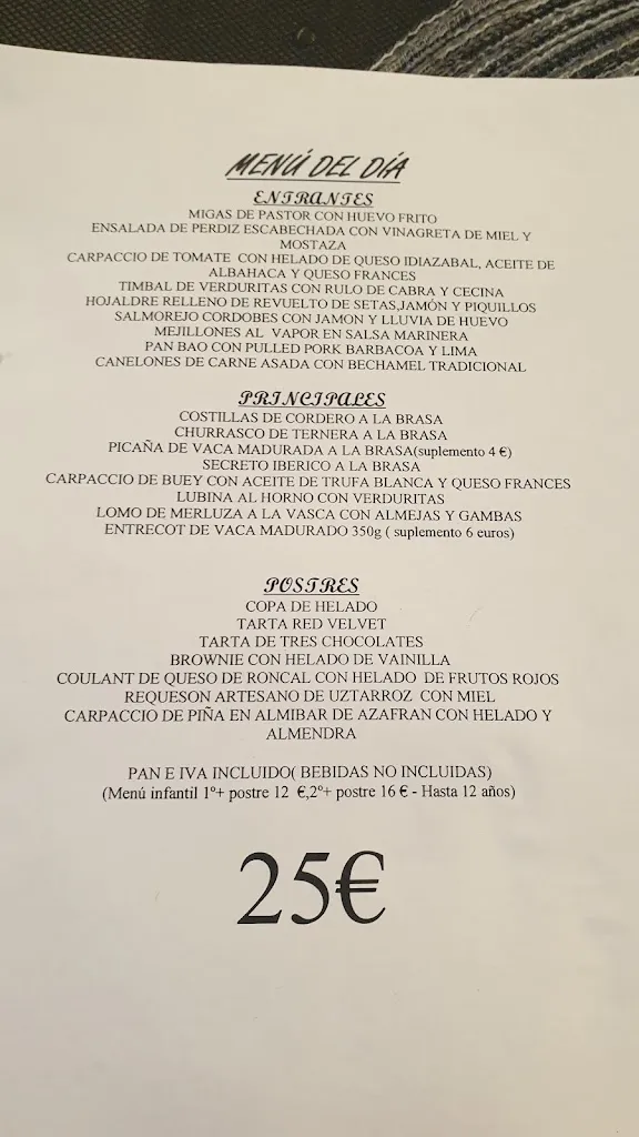 Menu_Berari mountain tavern_Ansó_image_2