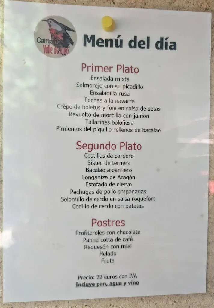 Menu_Restaurante Camping Valle de Ansó_Ansó_image_1