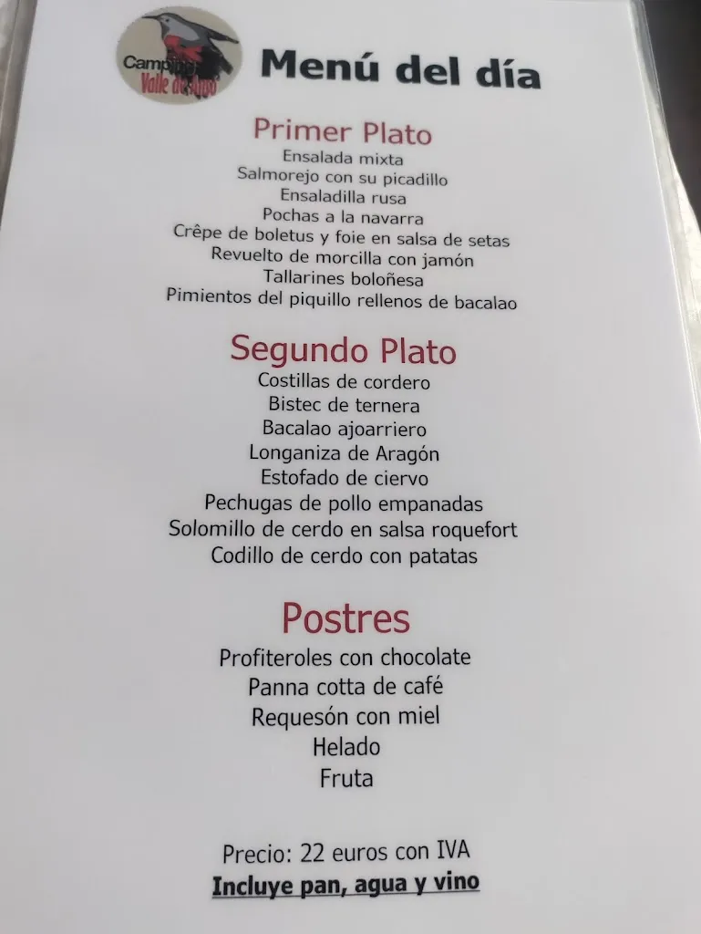 Menu_Restaurante Camping Valle de Ansó_Ansó_image_2