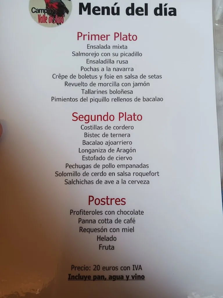Menu_Restaurante Camping Valle de Ansó_Ansó_image_3