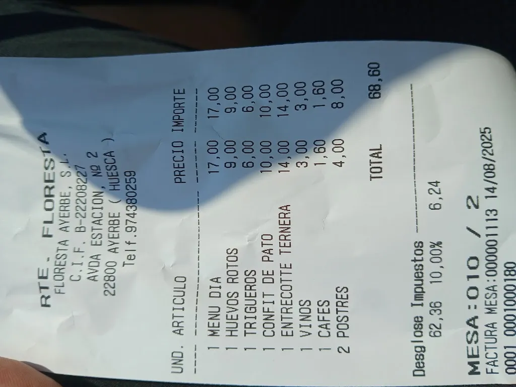 Meritxell Caselles Cots_Restaurante Floresta_Ayerbe_review