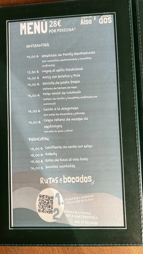 Menu_Restaurante Valle de Aísa_Aragüés del Puerto_immagine_1