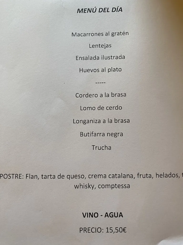 Menu_Restaurante Can Pere_Benabarre_image_2
