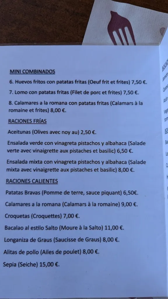 Menü_Restaurante/Albergue El Salto_Bierge_Bild_4