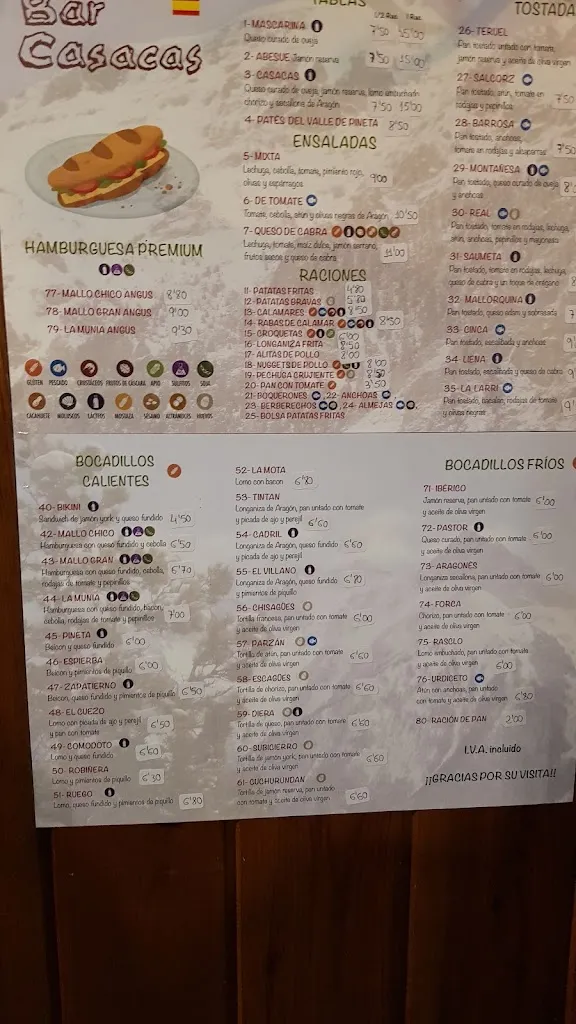 Menu_Bar Casacas_Bielsa_immagine_1