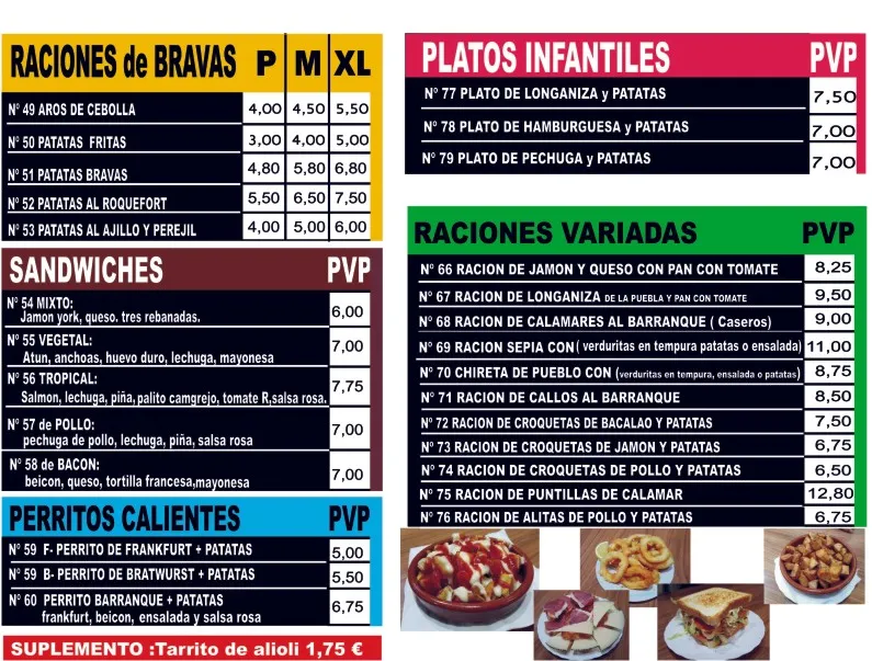 Menu_El Barranque_Barbastro_image_1