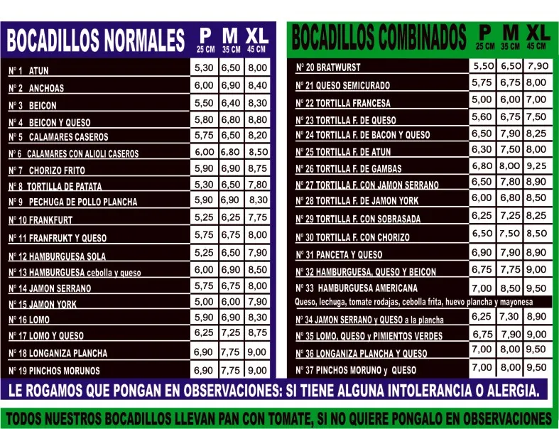 Menu_El Barranque_Barbastro_image_2