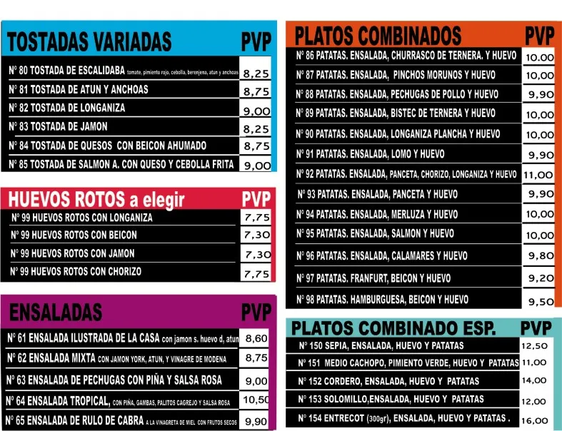 Menu_El Barranque_Barbastro_image_3