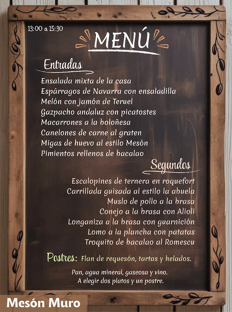 Menu_Restaurante Mesón Muro_Barbastro_image_1
