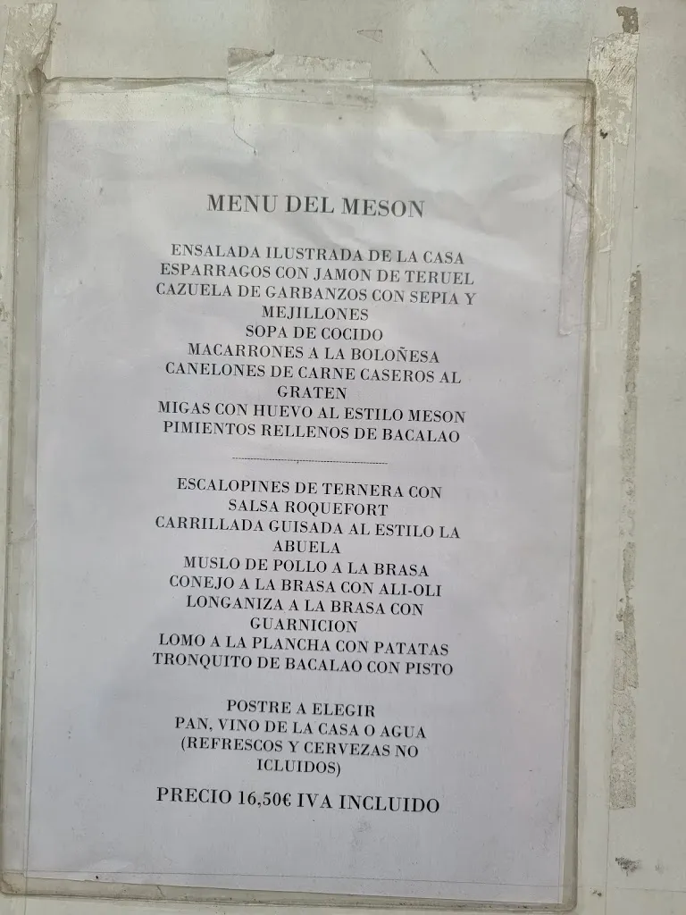 Menu_Restaurante Mesón Muro_Barbastro_image_2