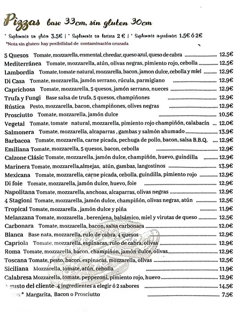 Menu_La Toscana Pizzería Barbastro_Barbastro_immagine_1