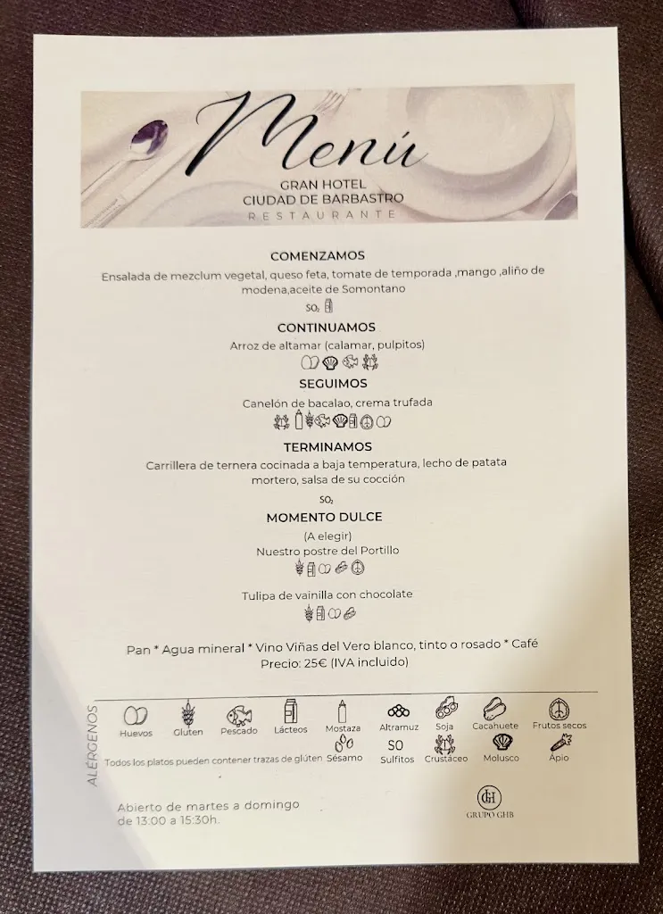 Menu_Restaurante Gran Hotel Barbastro_Barbastro_image_4
