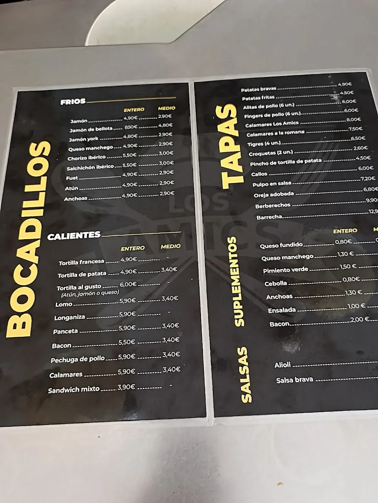 Menu_LOS AMICS BAR-RESTAURANTE_Camporrells_image_4