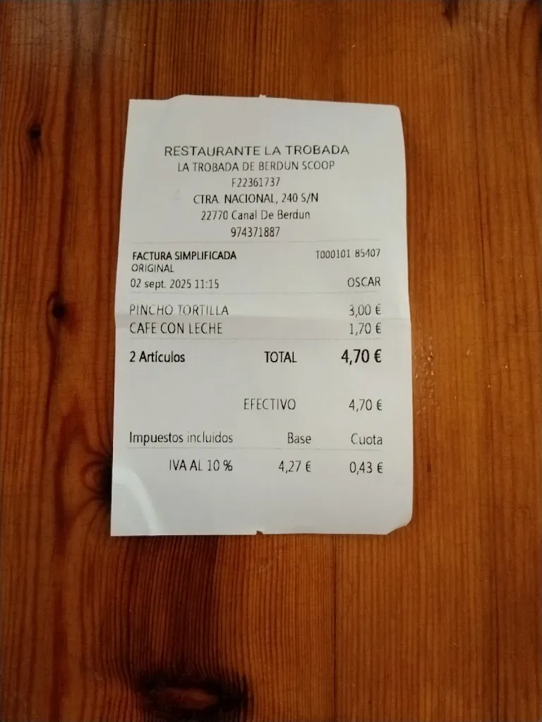 Dan_Bar Restaurante La Trobada_Canal de Berdún_review