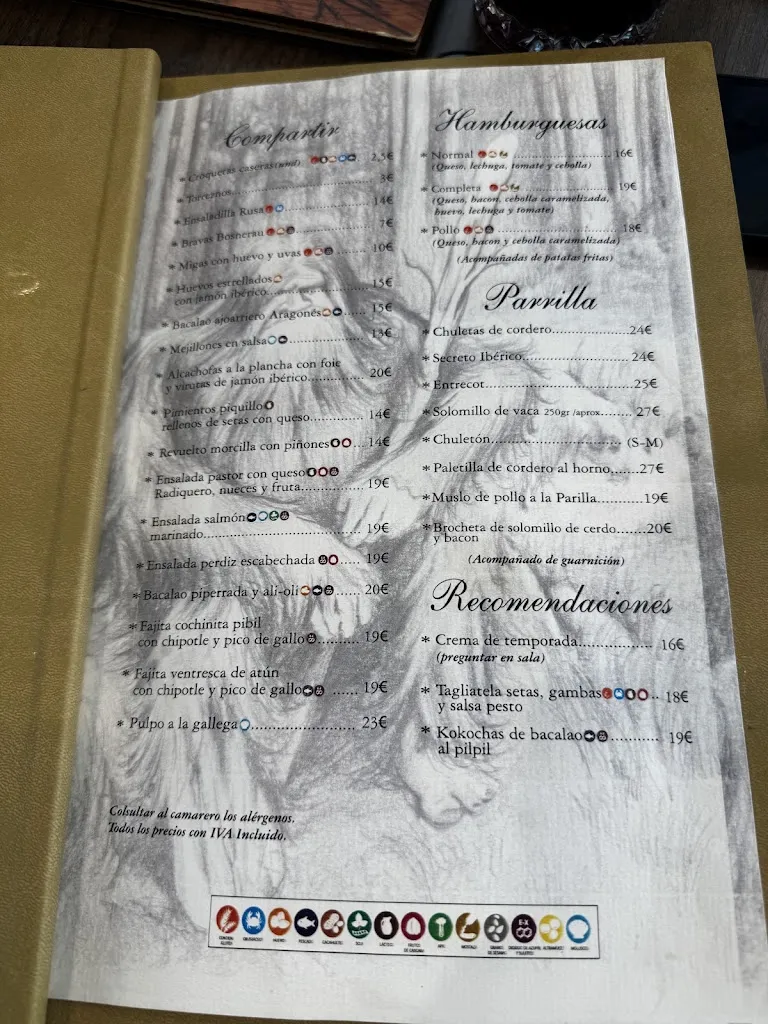 Menu_La Borda Del Bosnerau_Biescas_image_1