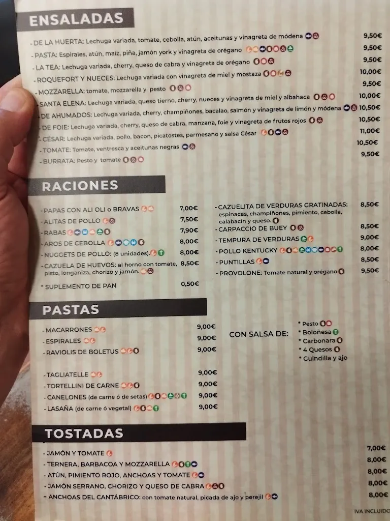 Menu_Pizzeria la Tea_Biescas_immagine_1