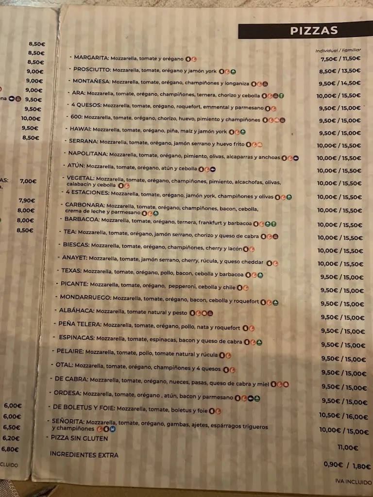 Menu_Pizzeria la Tea_Biescas_immagine_4