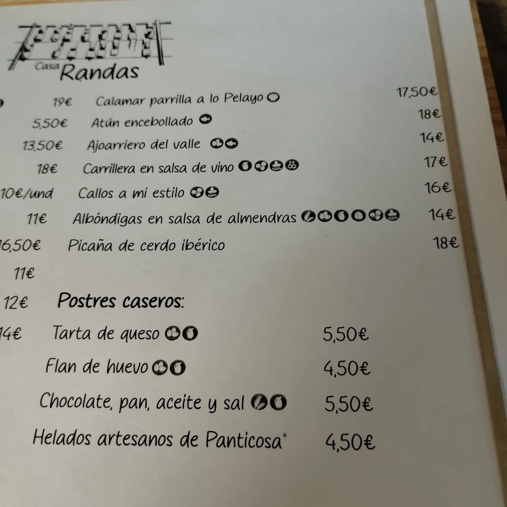 Menu_Casa Randas_Biescas_image_1