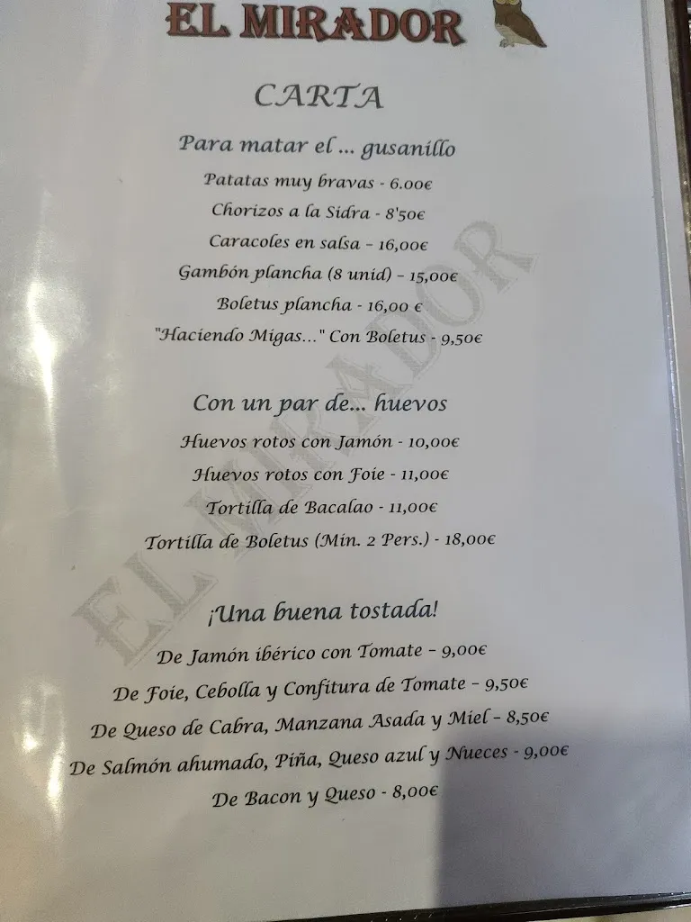 Menü_Asador El Mirador | Biescas_Biescas_Bild_2