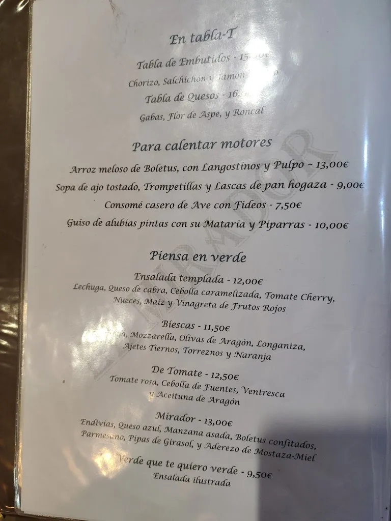 Menü_Asador El Mirador | Biescas_Biescas_Bild_3