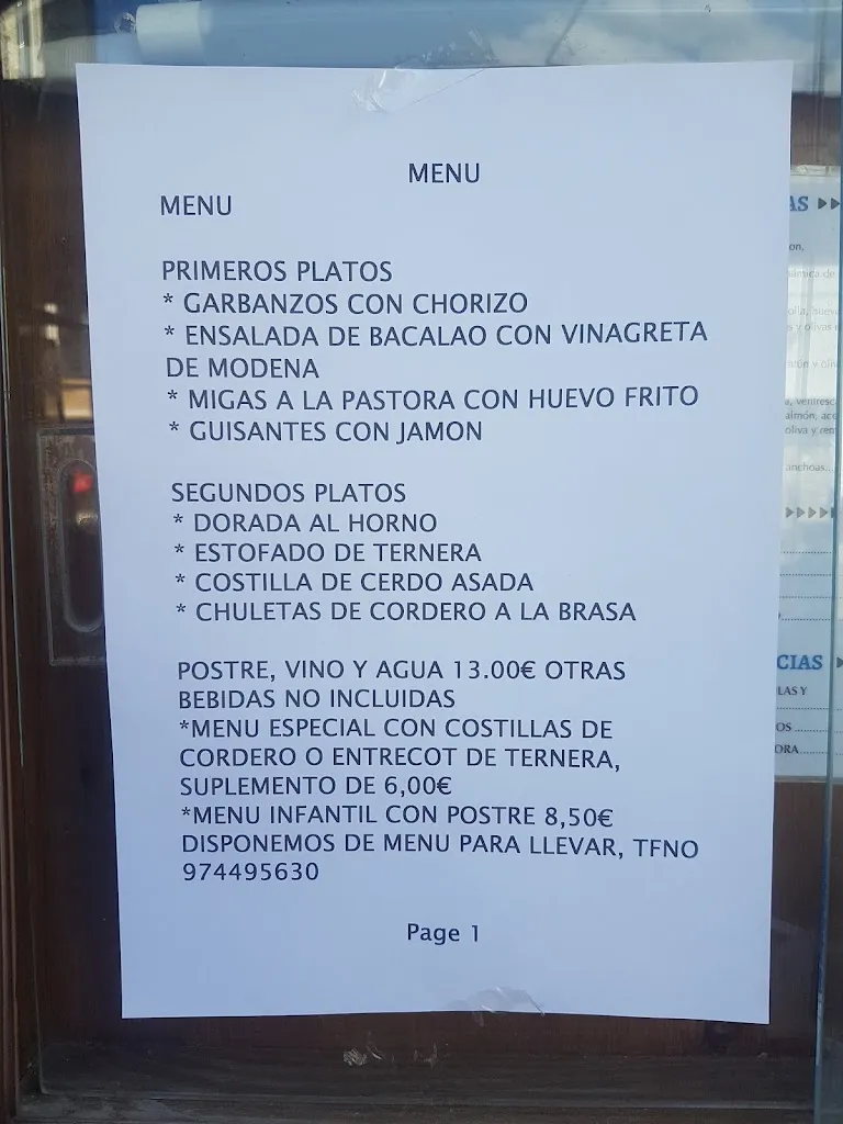 Menu_Cafetería Tendeñera_Biescas_immagine_4