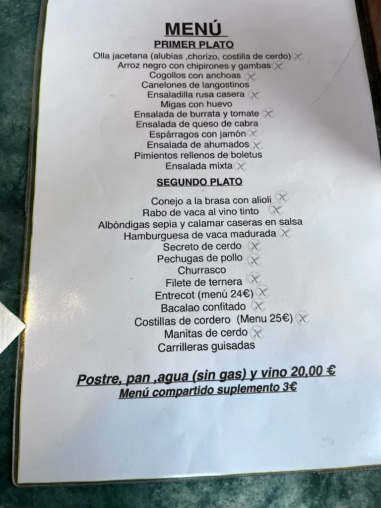 Menu_Restaurante Casa Pío_Castiello de Jaca_image_1