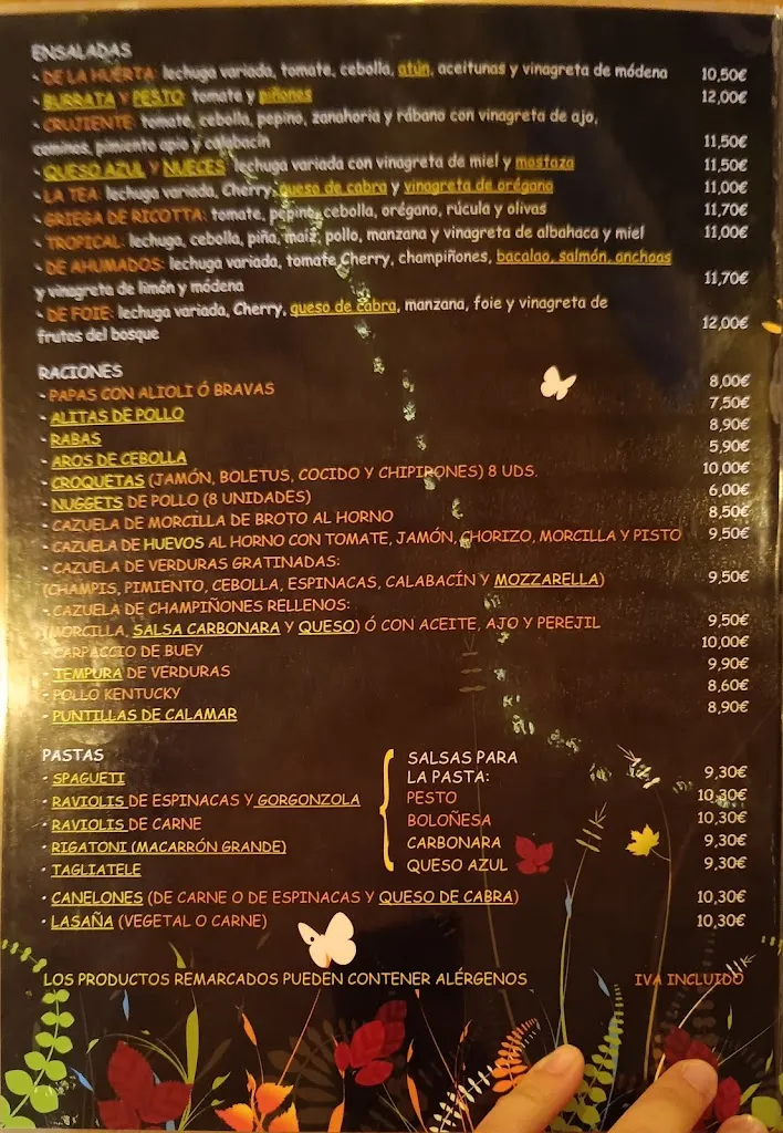 Menu_Pizzería la Tea de Broto_Broto_image_1