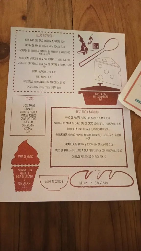 Menu_La Lola de Ordesa_Broto_immagine_4