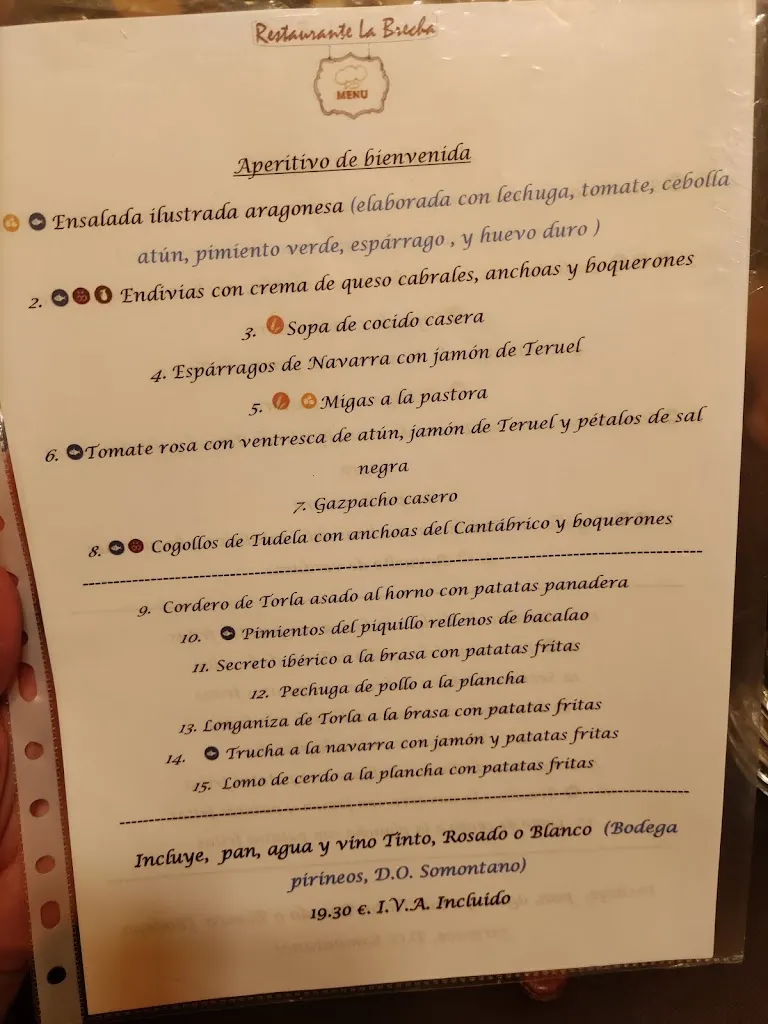Menu_Restaurante La Brecha_Broto_image_1
