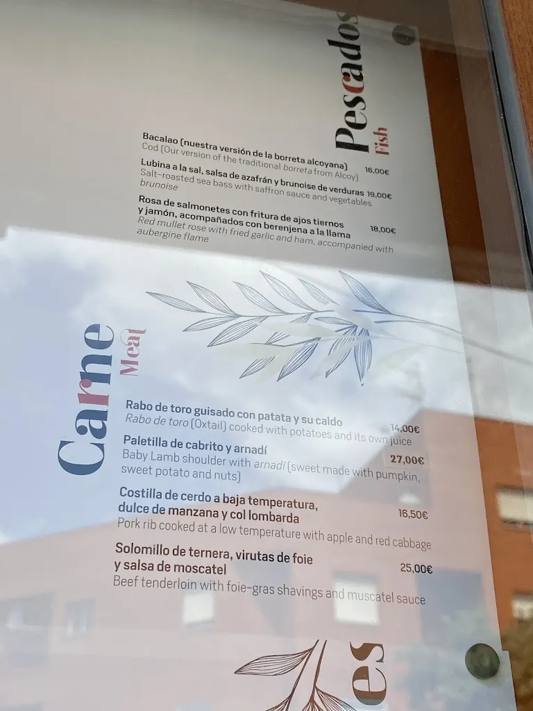 Menü_Restaurant Casa Cantó_Benissa_Bild_4