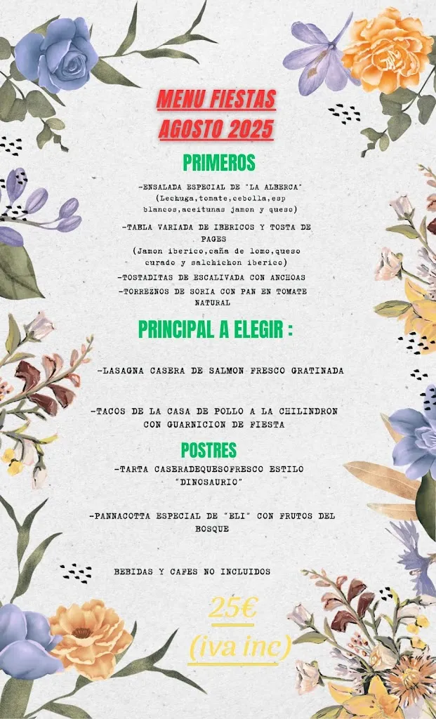 Menu_Bar-Restaurante El Castellar_El Castellar_image_1