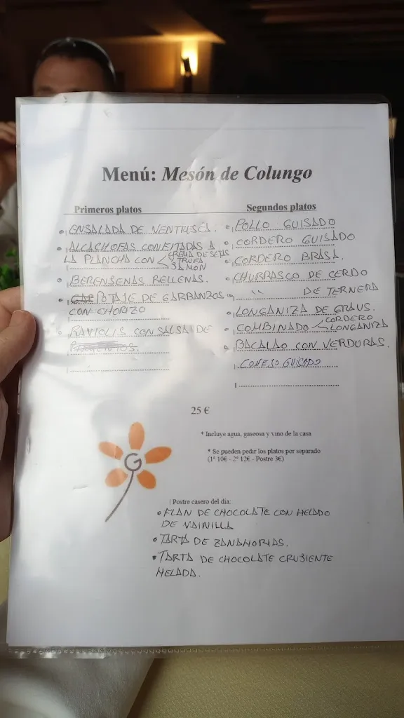 Menu_Hotel Restaurante Mesón de Colungo_Colungo_image_3