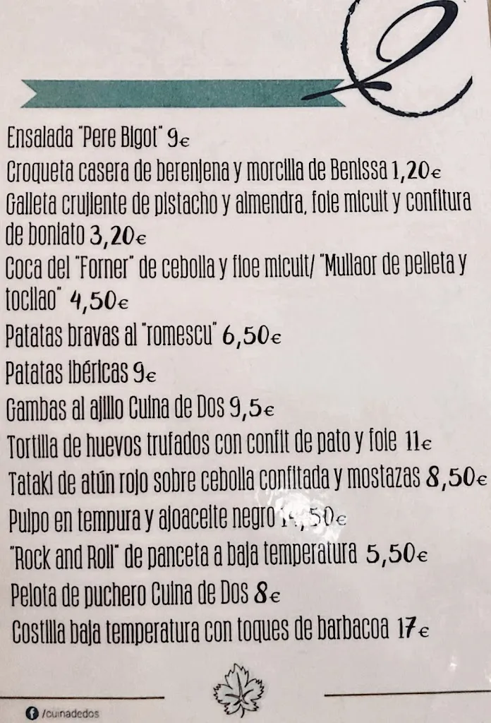 Menu_Cuina de Dos_Benissa_image_1