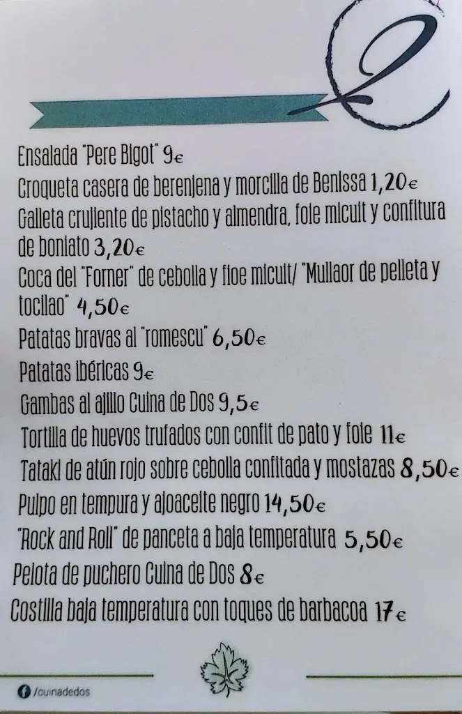 Menu_Cuina de Dos_Benissa_image_2