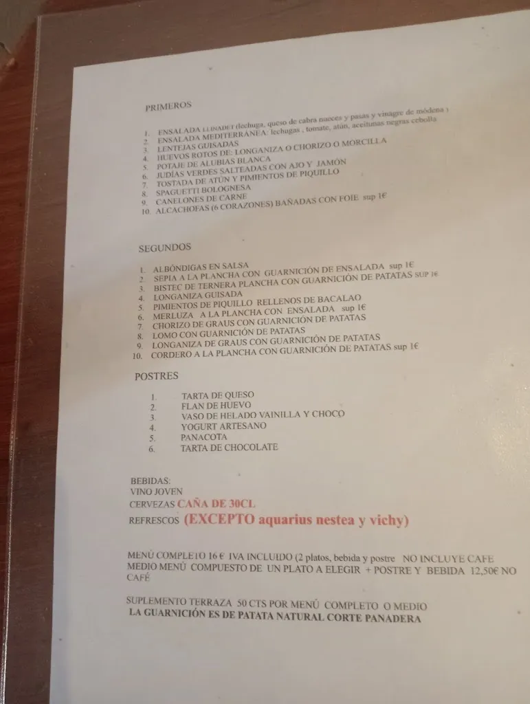 Menu_El Llinadet_Benasque_image_1