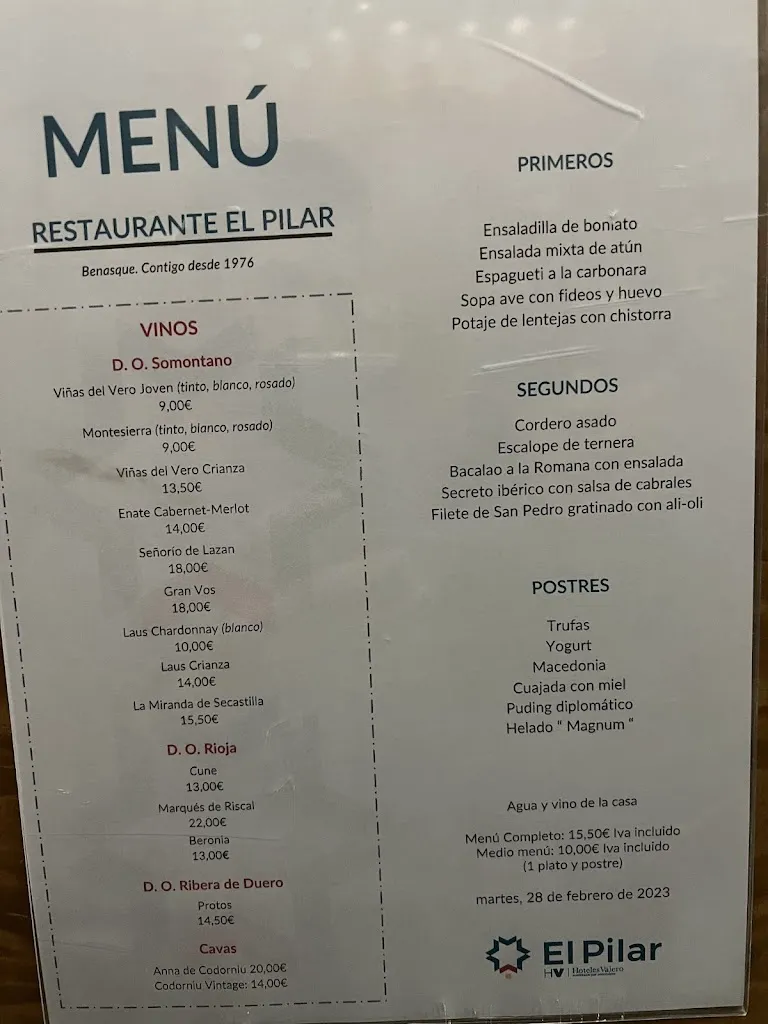 Menu_El Pilar Restaurante_Benasque_image_1