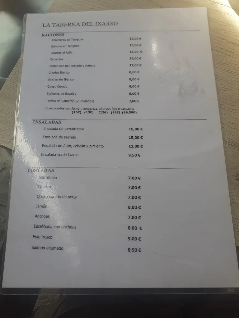 Menu_La Taberna Del Ixarso_Benasque_image_2