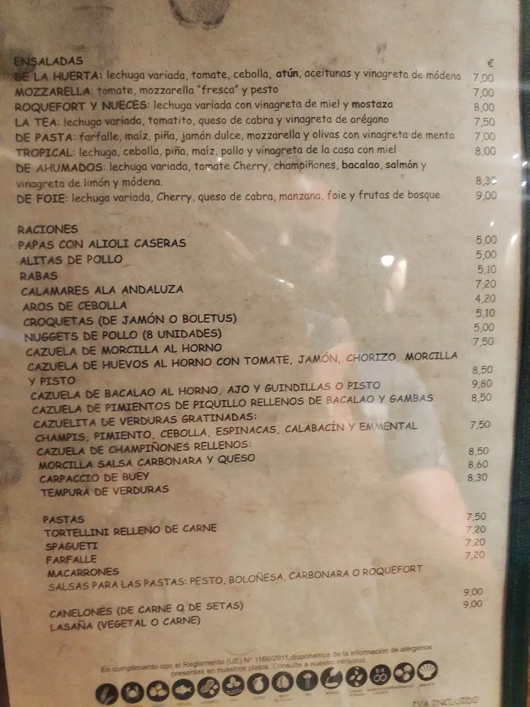 Menu_Pizzería La Tea_Benasque_image_4